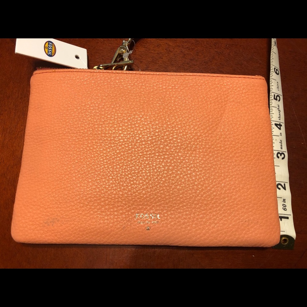 COPY - Fossil Coral Pebble Leather Wallet Wristlet/Slots